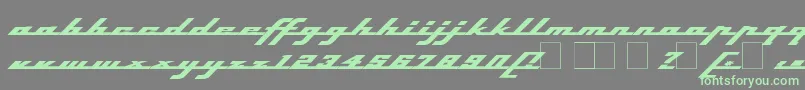 Topsh ffy Font – Green Fonts on Gray Background