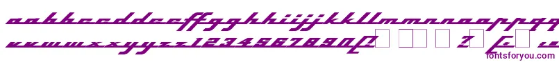 Topsh ffy Font – Purple Fonts on White Background