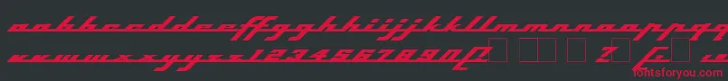 Topsh ffy Font – Red Fonts on Black Background