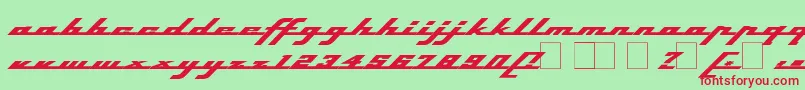 Topsh ffy Font – Red Fonts on Green Background