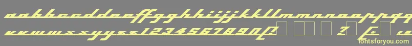 Topsh ffy-fontti – keltaiset fontit harmaalla taustalla