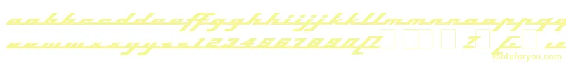 Topsh ffy Font – Yellow Fonts on White Background