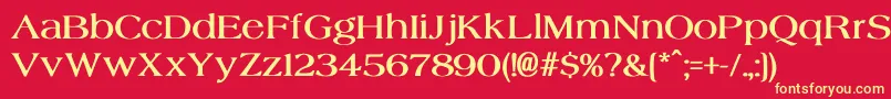 AgateBold Font – Yellow Fonts on Red Background