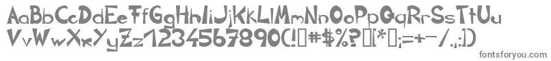 フォントCircline – 白い背景に灰色の文字