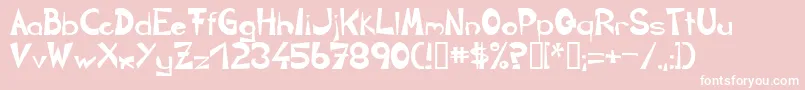 Circline Font – White Fonts on Pink Background