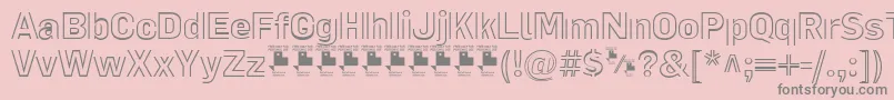LaPejinaFontPersonalUse Font – Gray Fonts on Pink Background