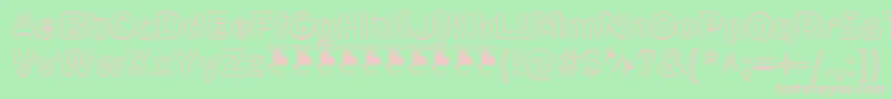 LaPejinaFontPersonalUse Font – Pink Fonts on Green Background