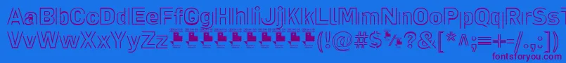 LaPejinaFontPersonalUse Font – Purple Fonts on Blue Background