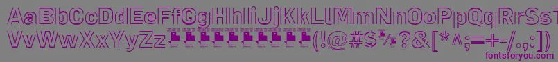 LaPejinaFontPersonalUse Font – Purple Fonts on Gray Background
