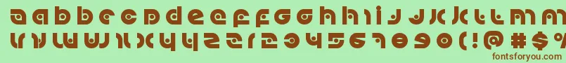 Kovacsspottitle Font – Brown Fonts on Green Background