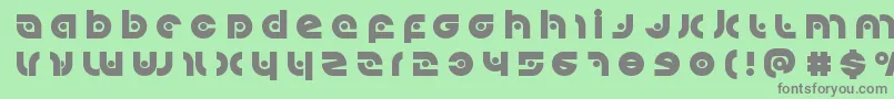 Kovacsspottitle Font – Gray Fonts on Green Background