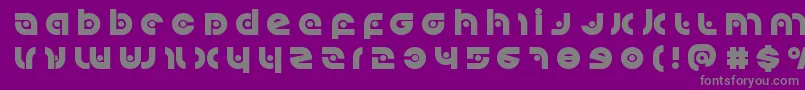 Kovacsspottitle Font – Gray Fonts on Purple Background