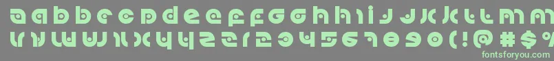 Kovacsspottitle Font – Green Fonts on Gray Background
