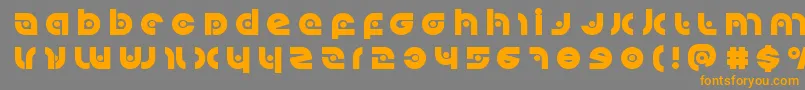 Kovacsspottitle Font – Orange Fonts on Gray Background