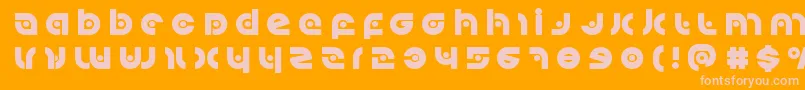 Kovacsspottitle Font – Pink Fonts on Orange Background