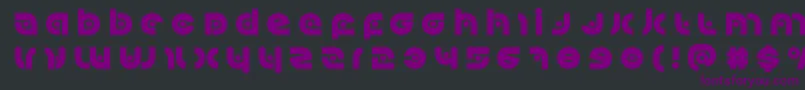 Kovacsspottitle Font – Purple Fonts on Black Background