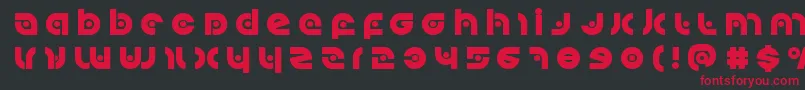 Kovacsspottitle Font – Red Fonts on Black Background
