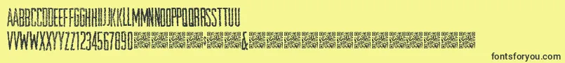 Openstore Font – Black Fonts on Yellow Background