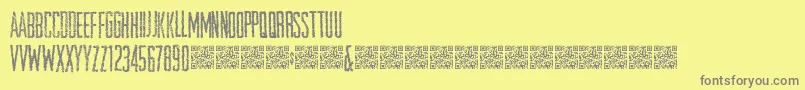 Openstore Font – Gray Fonts on Yellow Background
