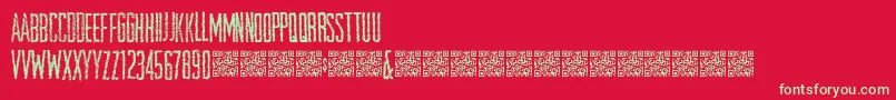 Openstore Font – Green Fonts on Red Background