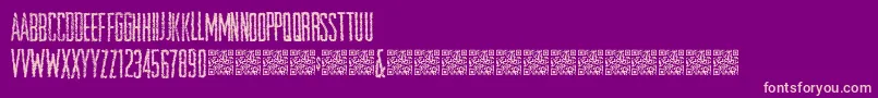 Openstore Font – Pink Fonts on Purple Background