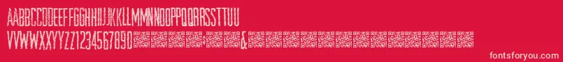 Openstore Font – Pink Fonts on Red Background