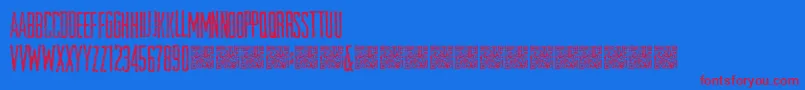 Openstore Font – Red Fonts on Blue Background