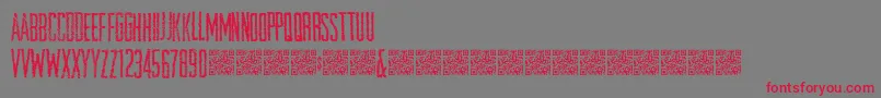 Openstore Font – Red Fonts on Gray Background