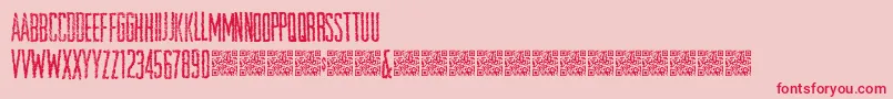 Openstore Font – Red Fonts on Pink Background