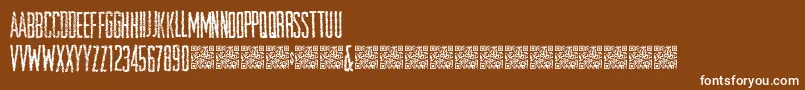 Openstore Font – White Fonts on Brown Background