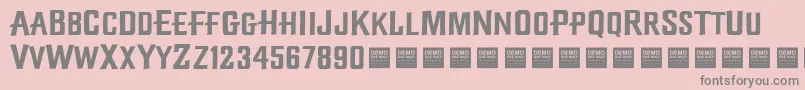 DiamondCreekDemo Font – Gray Fonts on Pink Background