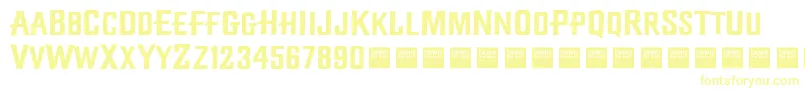 Шрифт DiamondCreekDemo – жёлтые шрифты