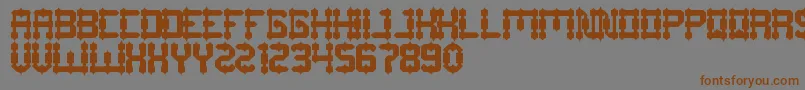 DrakoHeart Font – Brown Fonts on Gray Background