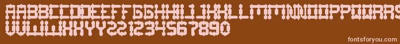DrakoHeart Font – Pink Fonts on Brown Background