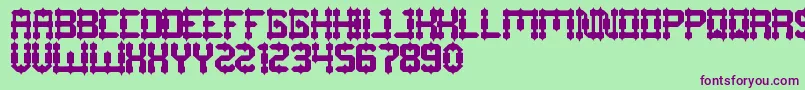 DrakoHeart Font – Purple Fonts on Green Background