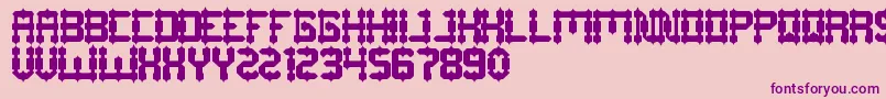 DrakoHeart Font – Purple Fonts on Pink Background