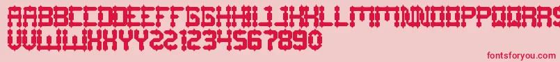 DrakoHeart Font – Red Fonts on Pink Background