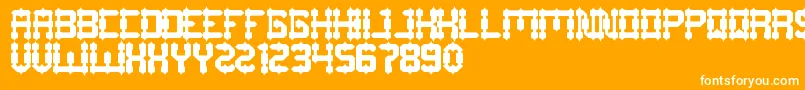 DrakoHeart Font – White Fonts on Orange Background