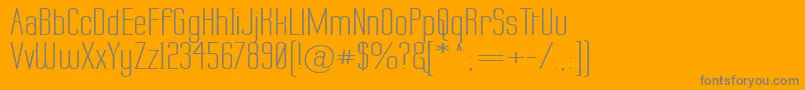 フォントLabtopWide – オレンジの背景に灰色の文字