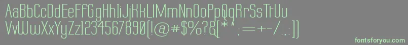LabtopWide Font – Green Fonts on Gray Background