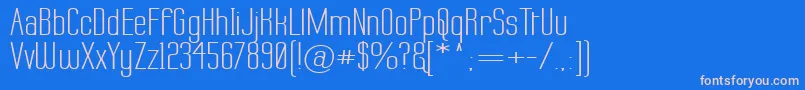 LabtopWide Font – Pink Fonts on Blue Background