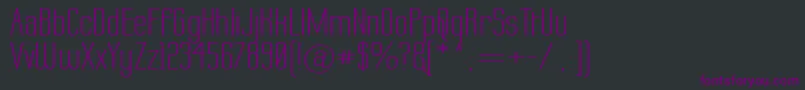 LabtopWide Font – Purple Fonts on Black Background