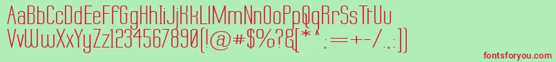 LabtopWide Font – Red Fonts on Green Background