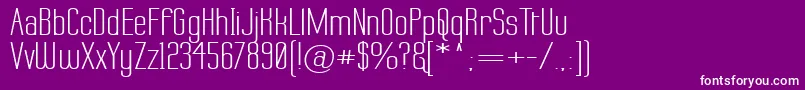 LabtopWide Font – White Fonts on Purple Background