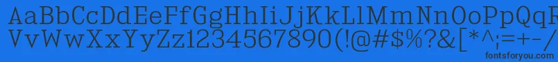 KingsbridgeLt Font – Black Fonts on Blue Background