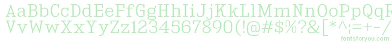 KingsbridgeLt Font – Green Fonts on White Background