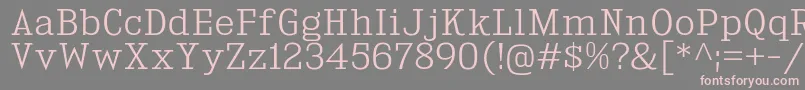 KingsbridgeLt Font – Pink Fonts on Gray Background