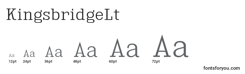 KingsbridgeLt Font Sizes