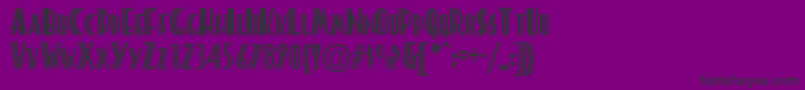 Platonic Font – Black Fonts on Purple Background