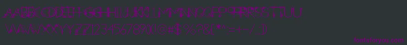ANewHeardDecorative Font – Purple Fonts on Black Background